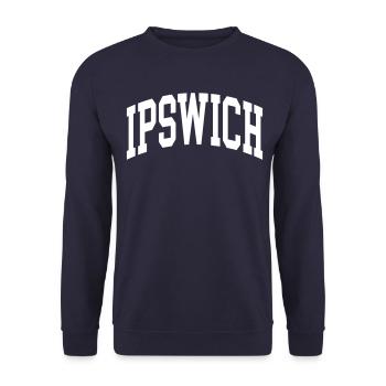 Ipswich - Unisex Sweatshirt - navy - Front - Alina (178cm) & Michal (187cm)