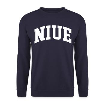 Niue - Unisex Pullover - Navy - Vorne - Alina (178cm) & Michal (187cm)