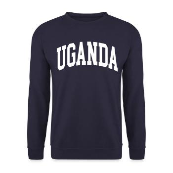 Uganda - Unisex Sweatshirt - navy - Front - Alina (178cm) & Michal (187cm)