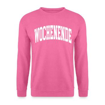 Wochenende - Unisex Pullover - Pink - Vorne