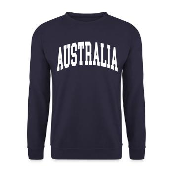 Australia - Unisex Pullover - Navy - Vorne - Alina (178cm) & Michal (187cm)