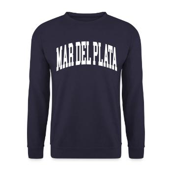 Mar del Plata - Unisex Pullover - Navy - Vorne - Alina (178cm) & Michal (187cm)