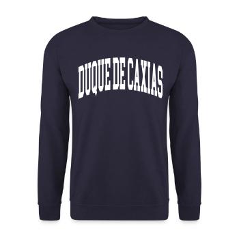 Duque de Caxias - Unisex Sweatshirt - navy - Front - Alina (178cm) & Michal (187cm)