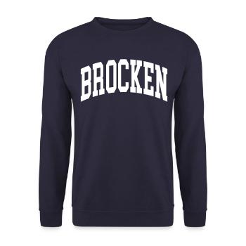 Piece - Unisex Sweatshirt - navy - Front - Alina (178cm) & Michal (187cm)