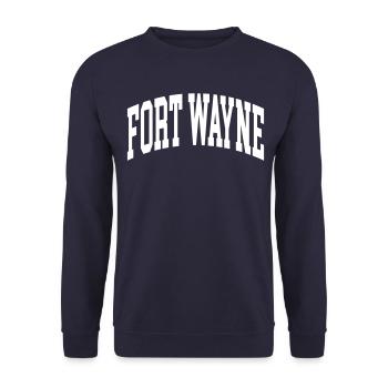 Fort Wayne - Unisex Pullover - Navy - Vorne - Alina (178cm) & Michal (187cm)