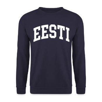 Estonia - Unisex Sweatshirt - navy - Front - Alina (178cm) & Michal (187cm)