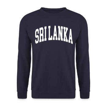 Sri Lanka - Unisex Sweatshirt - navy - Front - Alina (178cm) & Michal (187cm)
