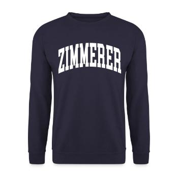 Zimmerer - Unisex Pullover - Navy - Vorne - Alina (178cm) & Michal (187cm)