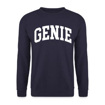 Génie - Sweat-shirt Unisexe - marine - Devant - Alina (178cm) & Michal (187cm)