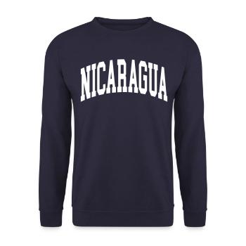 Nicaragua - Unisex Pullover - Navy - Vorne - Alina (178cm) & Michal (187cm)