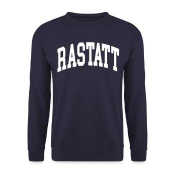 Rastatt - Unisex Pullover - Navy - Vorne - Alina (178cm) & Michal (187cm)