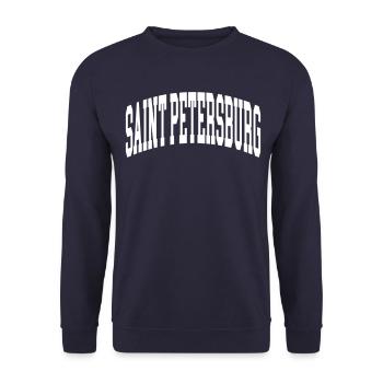 Saint Petersburg - Unisex Pullover - Navy - Vorne - Alina (178cm) & Michal (187cm)