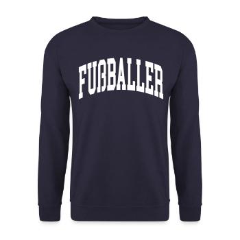 Fußballer - Unisex Pullover - Navy - Vorne - Alina (178cm) & Michal (187cm)
