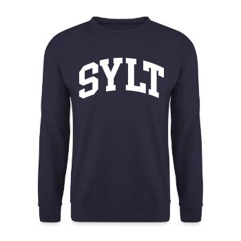 Sylt - Unisex Sweatshirt - navy - Front - Alina (178cm) & Michal (187cm)