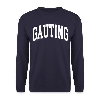 Gauting - Unisex Sweatshirt - navy - Front - Alina (178cm) & Michal (187cm)