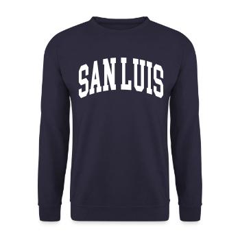 San Luis - Unisex Pullover - Navy - Vorne - Alina (178cm) & Michal (187cm)