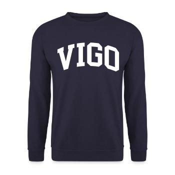 Vigo - Unisex Pullover - Navy - Vorne - Alina (178cm) & Michal (187cm)