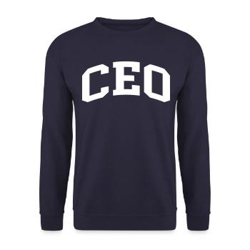 Ceo - Unisex Sweatshirt - navy - Front - Alina (178cm) & Michal (187cm)