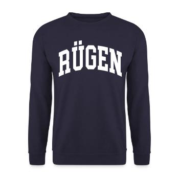 Rebuke - Unisex Sweatshirt - navy - Front - Alina (178cm) & Michal (187cm)