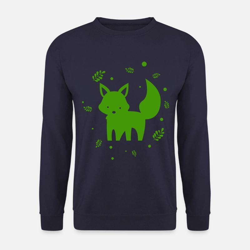 Fuchs - Tier - Zoo - Tierfreund - Naturschutz - Unisex Pullover - Navy