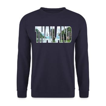 Thailand - Unisex Sweatshirt - navy - Front - Alina (178cm) & Michal (187cm)