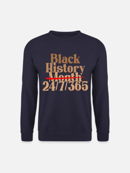 Black History Month 24/7/365 - Unisex Pullover - Navy