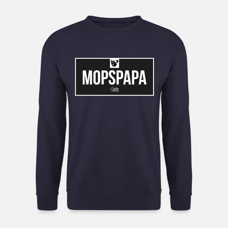 Mopspapa - Unisex Pullover - Navy