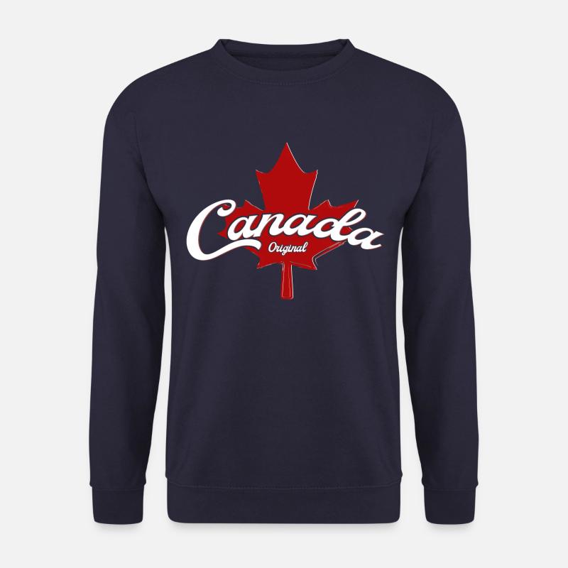 Canada Original curved written - Sweat-shirt Unisexe - marine