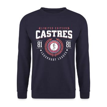 Limited edition Castres 81 - Unisex Sweatshirt - navy - Front - Alina (178cm) & Michal (187cm)