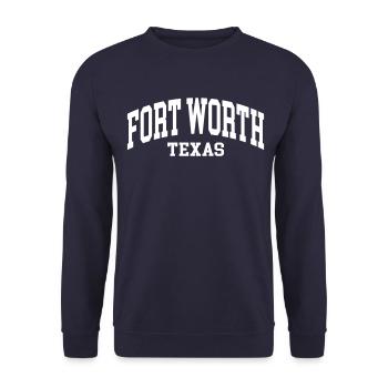 Fort Worth - Unisex Pullover - Navy - Vorne - Alina (178cm) & Michal (187cm)