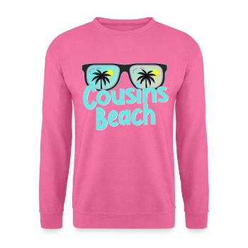 Plage de Cousins - Sweat-shirt Unisexe - rose - Devant