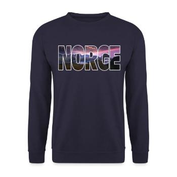 Norway - Unisex Sweatshirt - navy - Front - Alina (178cm) & Michal (187cm)