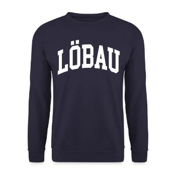 Löbau - Sweat-shirt Unisexe - marine - Devant - Alina (178cm) & Michal (187cm)