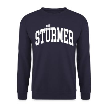 Stürmer - Unisex Pullover - Navy - Vorne - Alina (178cm) & Michal (187cm)