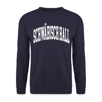Schwäbisch Hall - Unisex Sweatshirt - navy - Front - Alina (178cm) & Michal (187cm)