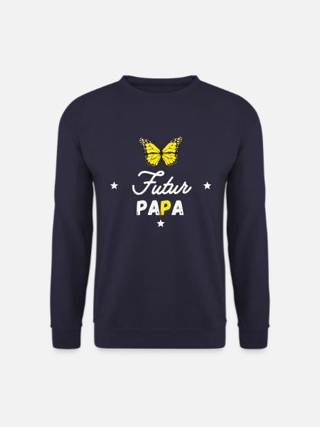 Futur papa - Sweat-shirt Unisexe - marine