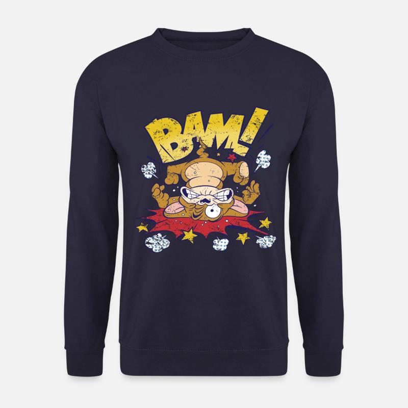 Tom Und Jerry Bam! Auf Den Kopf Gefallen - Unisex Pullover - Navy