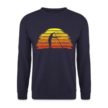 Sports nautiques Paddler Sun SUP Stand Up Paddle - Sweat-shirt Unisexe - marine - Devant - Alina (178cm) & Michal (187cm)