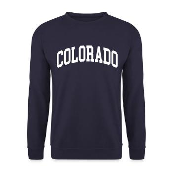 Colorado - Unisex Sweatshirt - navy - Front - Alina (178cm) & Michal (187cm)