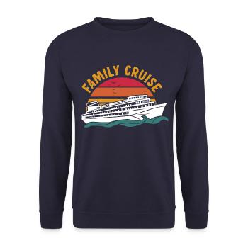 Familien Kreuzfahrt - Unisex Pullover - Navy - Vorne - Alina (178cm) & Michal (187cm)