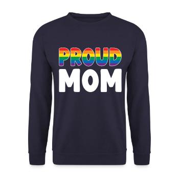 Proud Mother LGBT - Unisex Sweatshirt - navy - Front - Alina (178cm) & Michal (187cm)