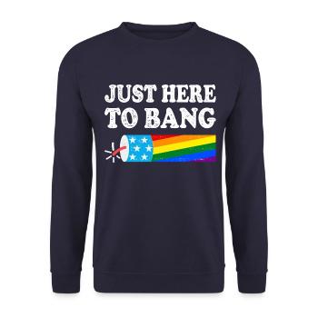 LGBT - Unisex Pullover - Navy - Vorne - Alina (178cm) & Michal (187cm)