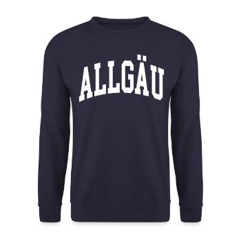 Allgäu - Unisex Sweatshirt - navy - Front - Alina (178cm) & Michal (187cm)