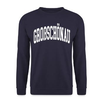 Großschönau - Unisex Sweatshirt - navy - Front - Alina (178cm) & Michal (187cm)