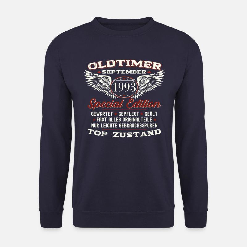 30. Geburtstag Oldtimer September Jahrgang 1993 - Unisex Pullover - Navy