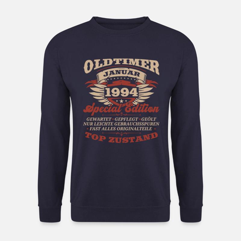 30. Geburtstag Oldtimer Januar Jahrgang 1994 - Unisex Pullover - Navy