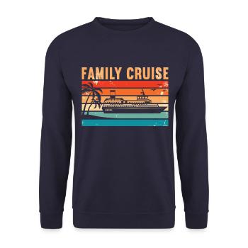 Familien Kreuzfahrt - Unisex Pullover - Navy - Vorne - Alina (178cm) & Michal (187cm)