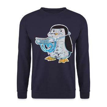 Doctor nurse hospital - Unisex Sweatshirt - navy - Front - Alina (178cm) & Michal (187cm)