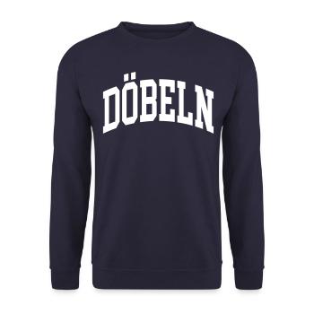 Döbeln - Unisex Sweatshirt - navy - Front - Alina (178cm) & Michal (187cm)