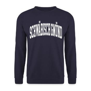 Schwäbisch Gmünd - Unisex Pullover - Navy - Vorne - Alina (178cm) & Michal (187cm)